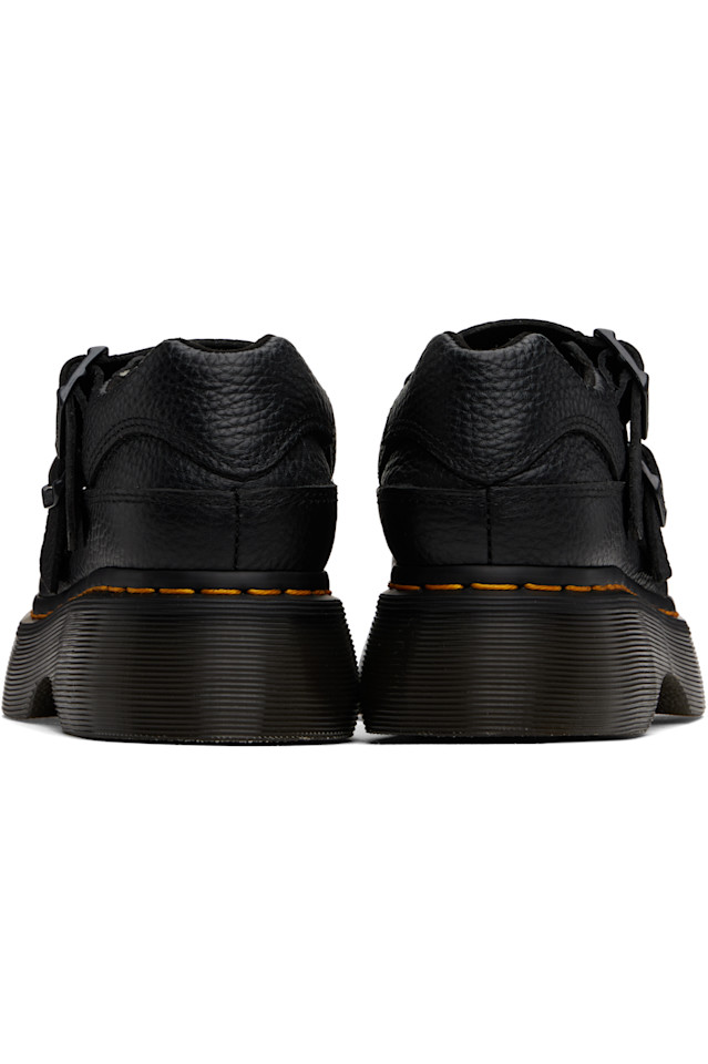 Бархатистые мокасины Mary Jane из мягкой кожи наппа Dr. Martens, черный — фото 2