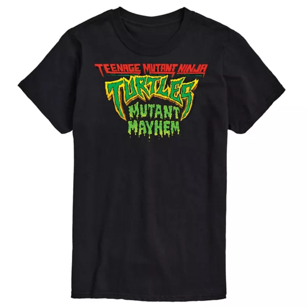 

Мужская футболка с принтом TMNT Mutant Mayhem Licensed Character, черный