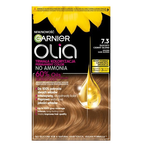 

Краска для волос Garnier Olia, Золотистый Темно-русый 7.3