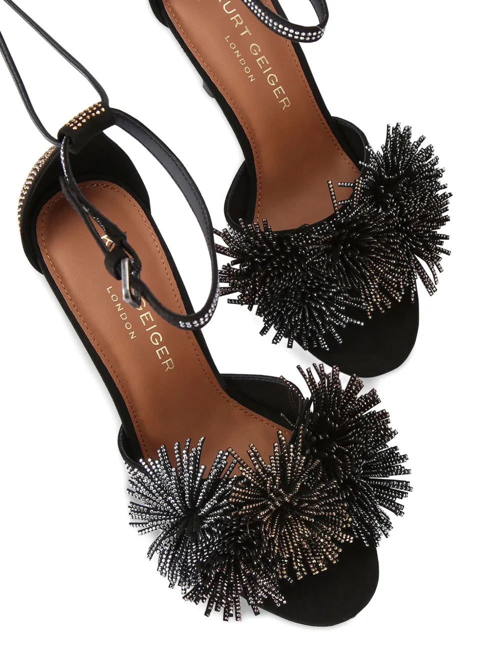 Босоножки Pom Pom 90 Kurt Geiger London, черный — фото 4
