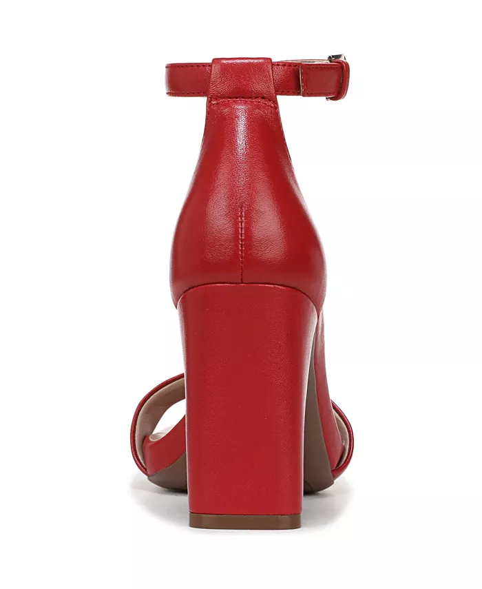 Женские босоножки Joy Square Toe на щиколотке Naturalizer, красный — фото 3
