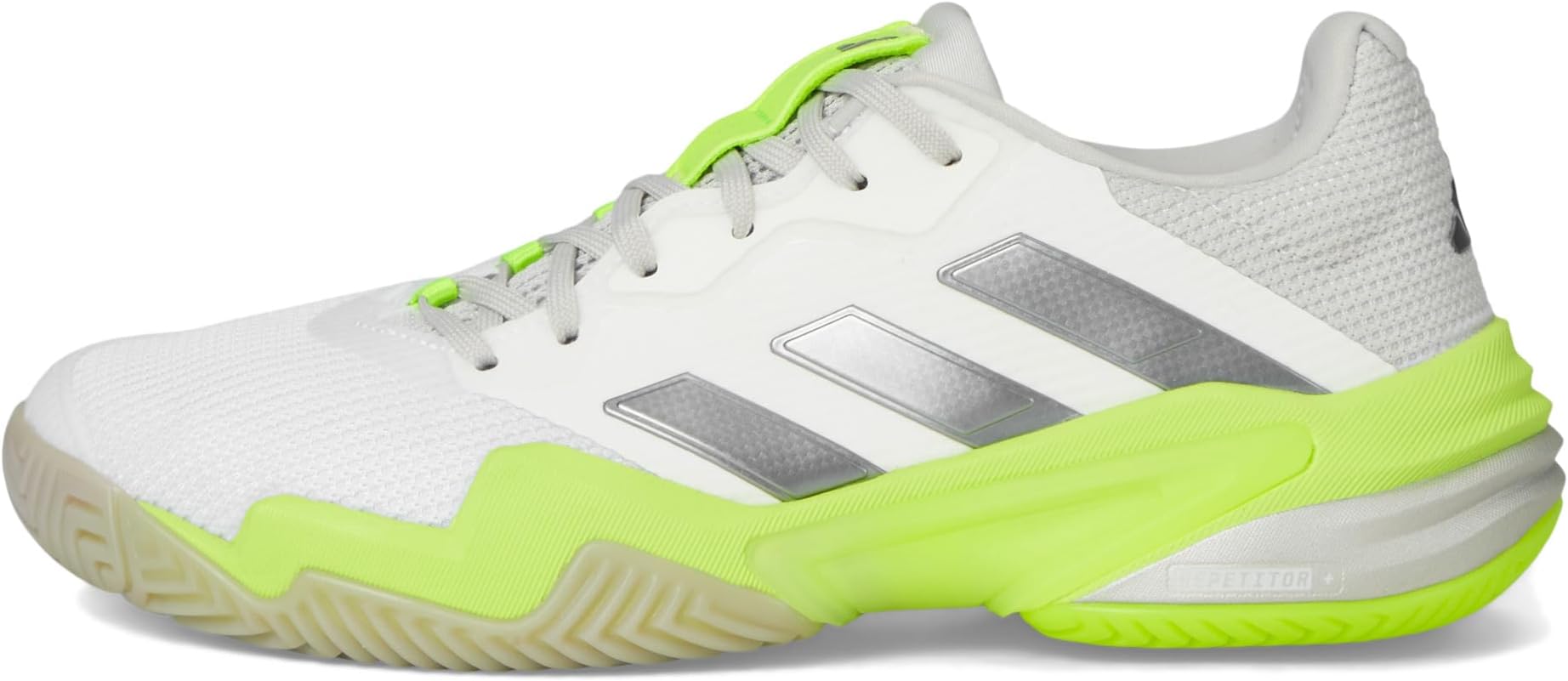 Кроссовки adidas Barricade 13 Tennis Shoes, цвет White/Iron Metallic/Lucid Lemon — фото 4