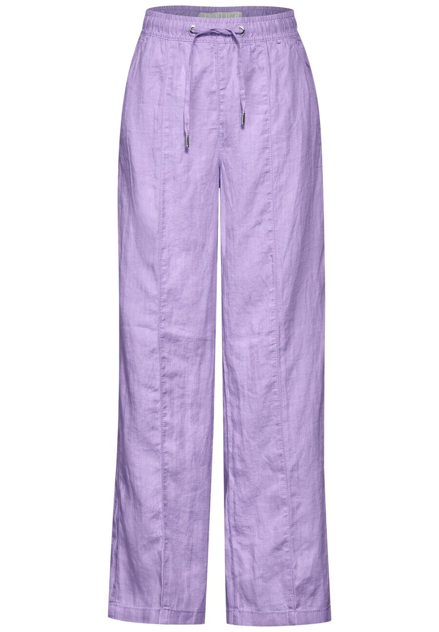 

Брюки STREET ONE Wide leg Pleated Pants, фиолетовый