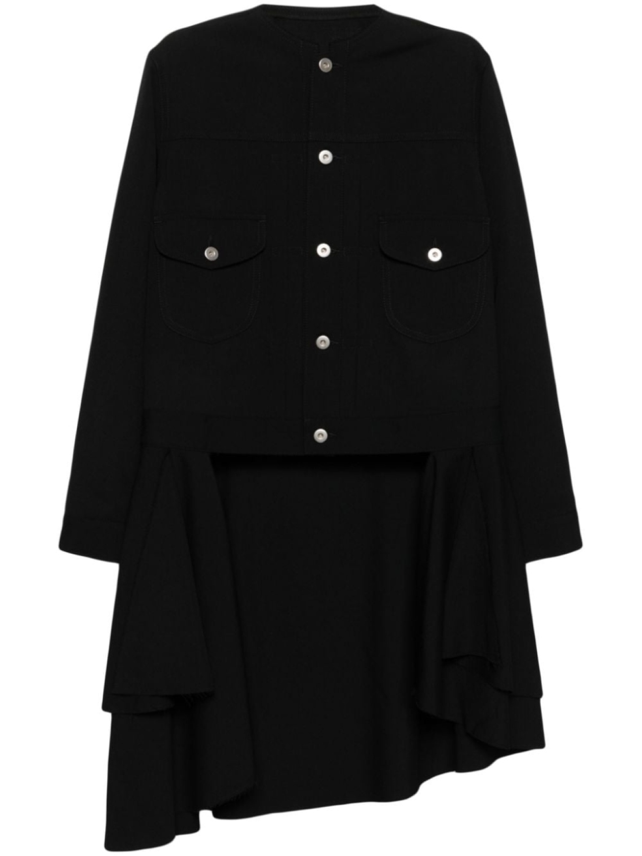 

Black Comme Des Garçons куртка с эффектом потертости, черный