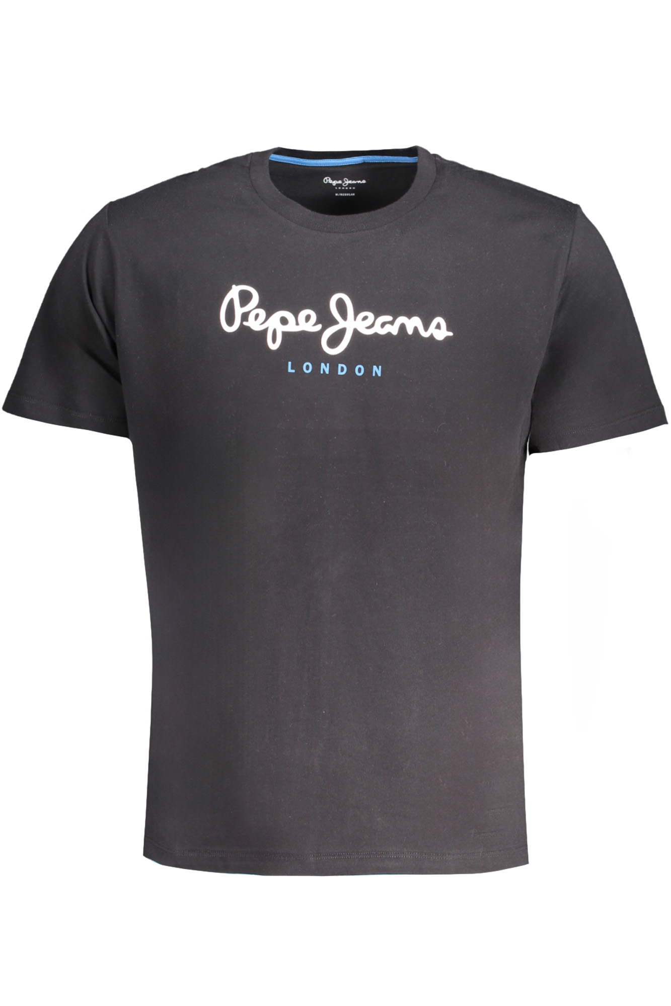 

Мужская футболка Pepe Jeans хлопковая с логотипом бренда, черный