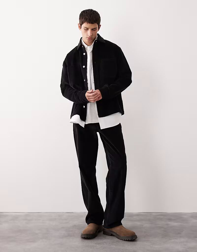 

Брюки прямого кроя из коллекции AC-B-253 черного цвета Asos Collective