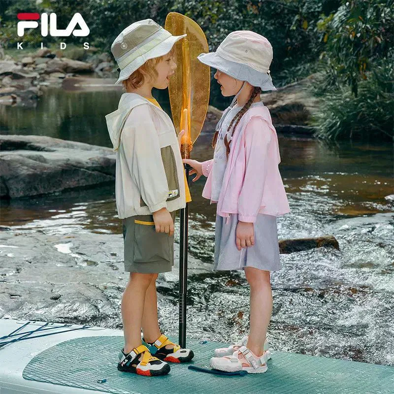 Детские сандалии Kids FILA, Black/Slightly White - BW — фото 4
