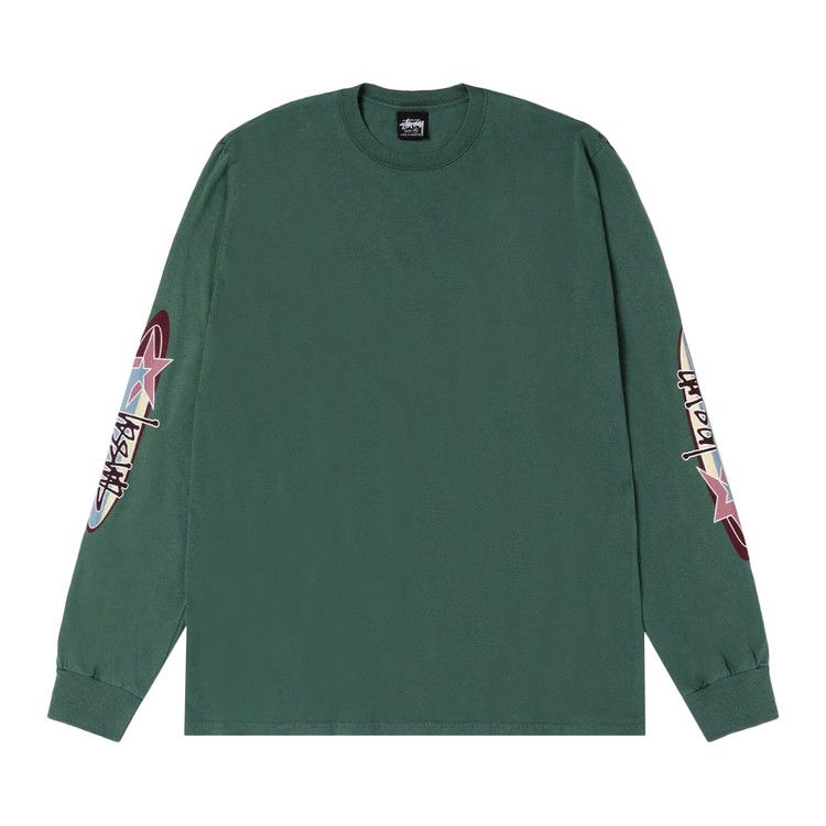 

Футболка Stussy Two Star Long-Sleeve Tee Pigment Dyed, Pine