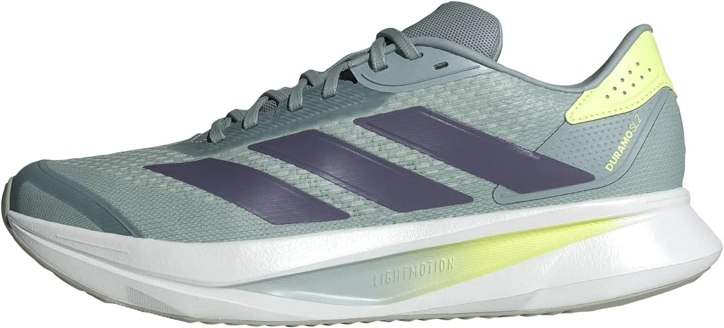 Мужские беговые кроссовки Adidas Duramo SL 2, Wonder Sage Preloved Violet Hi Res Yellow