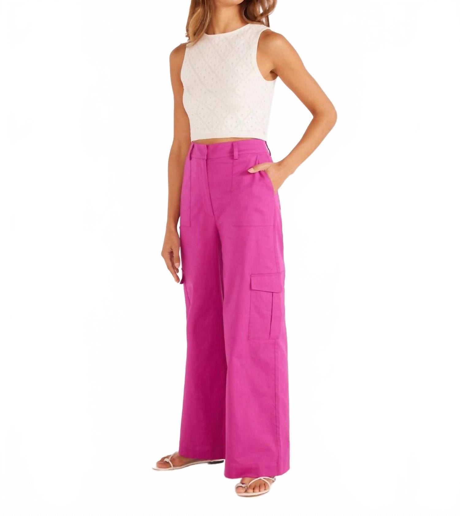 

Liora Брюки с накладными карманами в цвете орхидея MINKPINK, Orchid