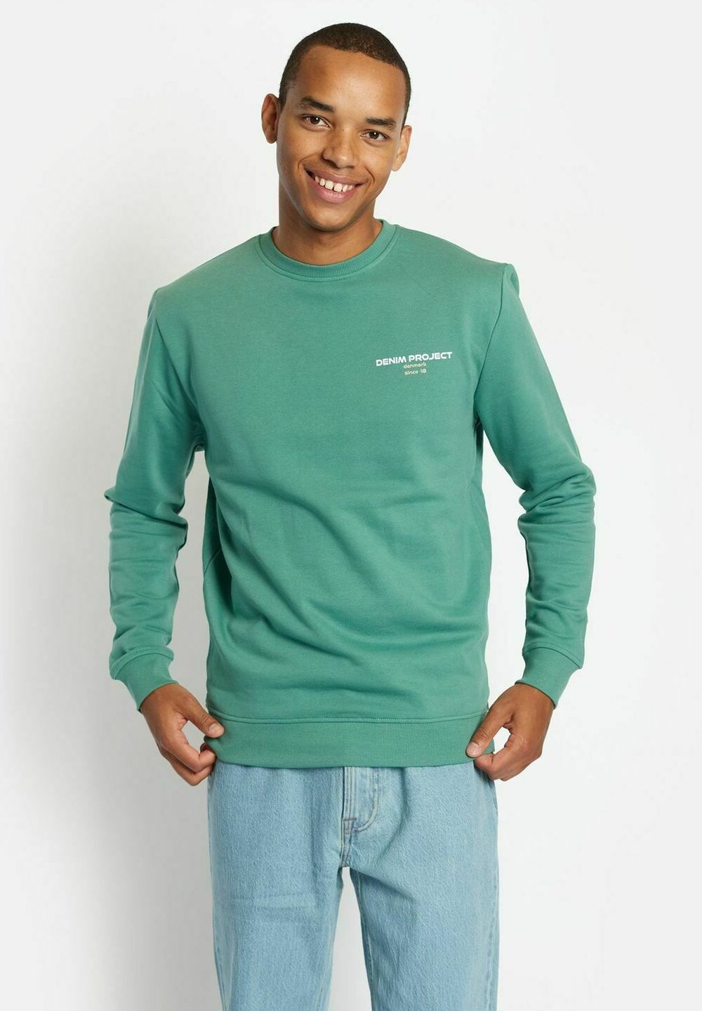 

Спортивный свитер LOGO COLOR DETAILS CREWNECK Denim Project, синий
