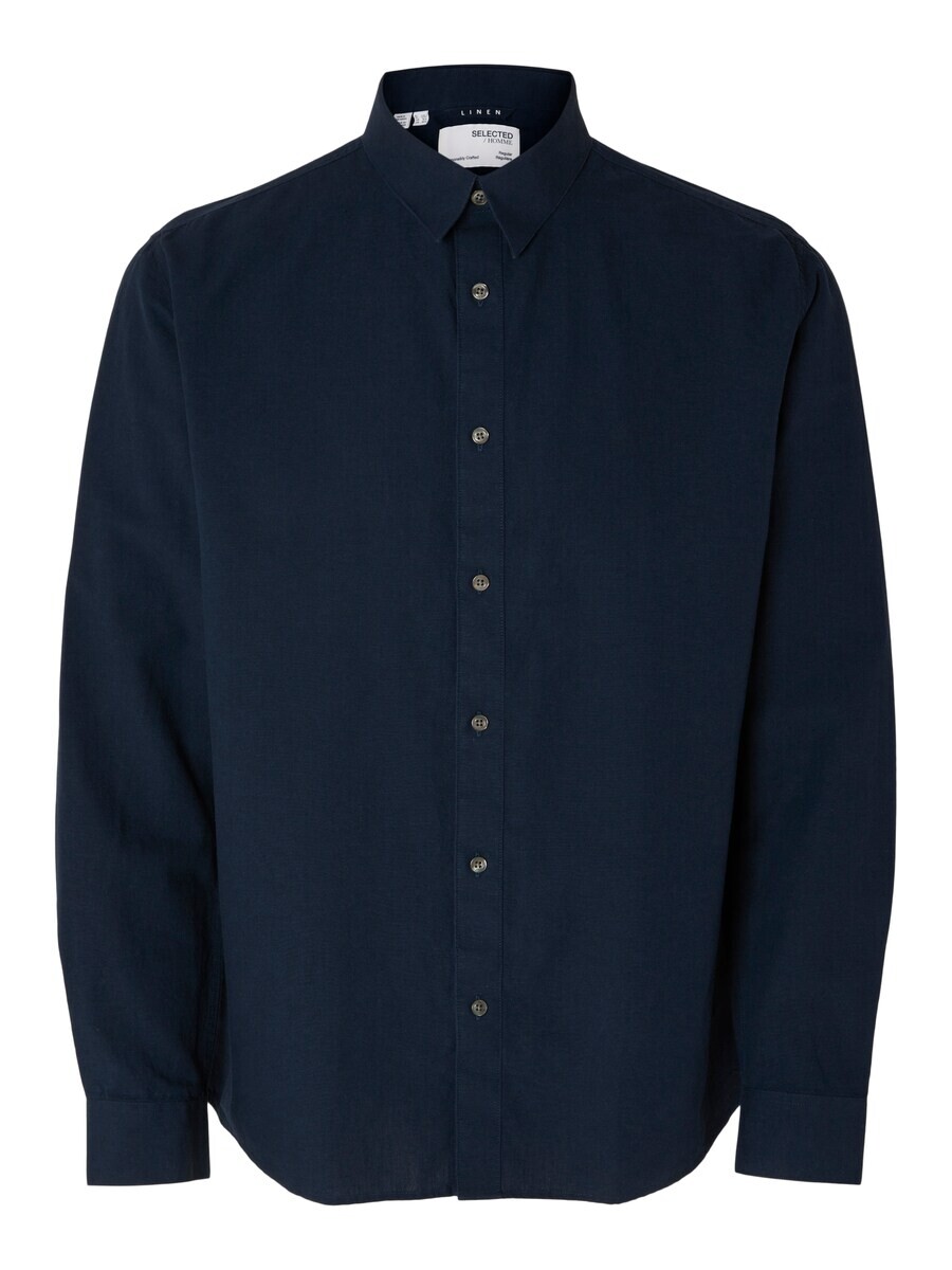 

Повседневная рубашка SELECTED HOMME Regular fit Button Up Shirt, темно-синий