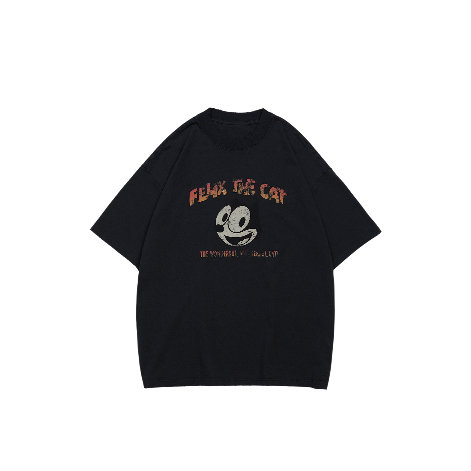 

Футболка унисекс черная Felix Cat Co-branded Series XVESSEL