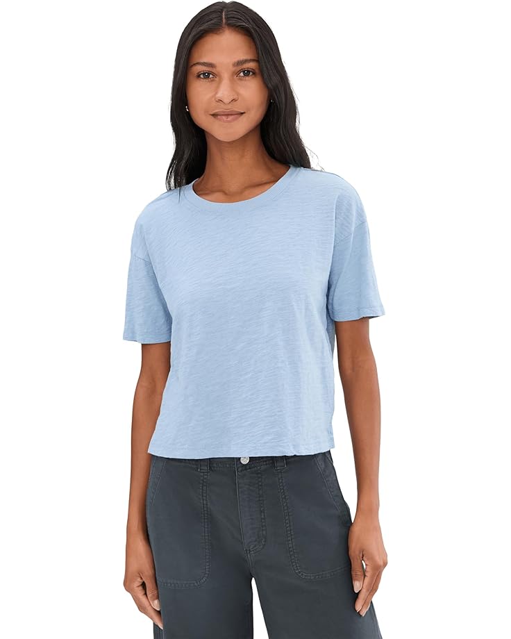 

Женская футболка Mod-o-doc Shrunken Boxy Crew Neck с коротким рукавом, Frost