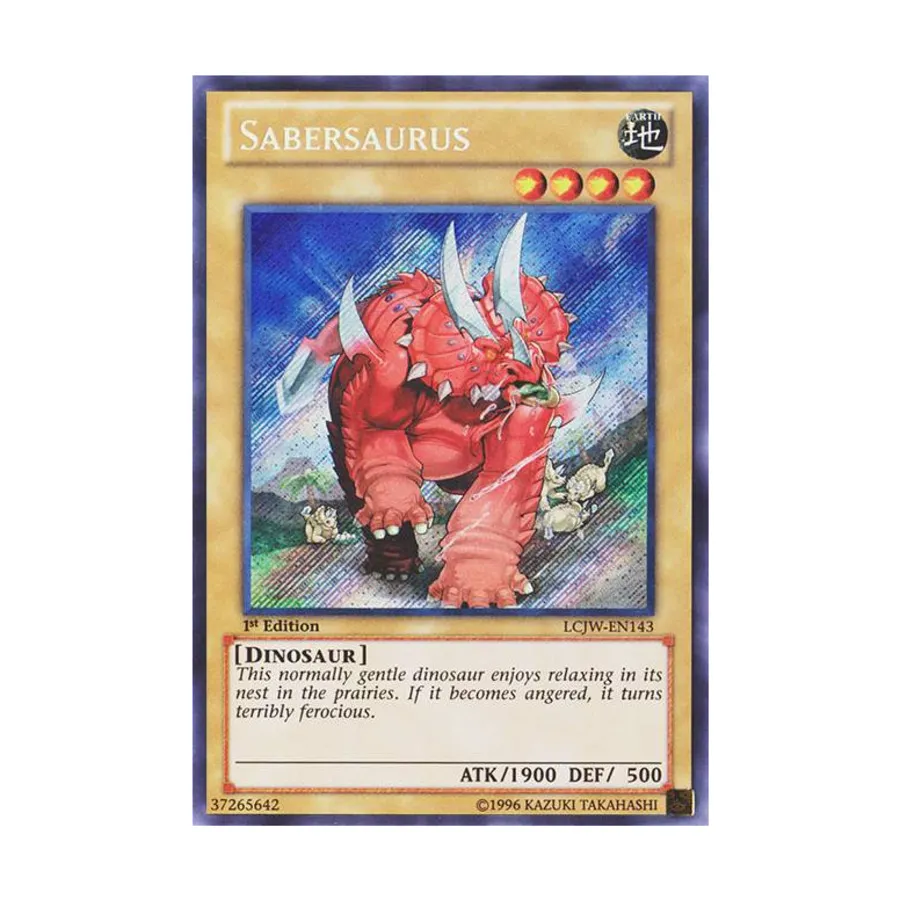 

CCG Саберзавр (Секретно-редкий), Yu-Gi-Oh - Legendary Collection 4 - Singles