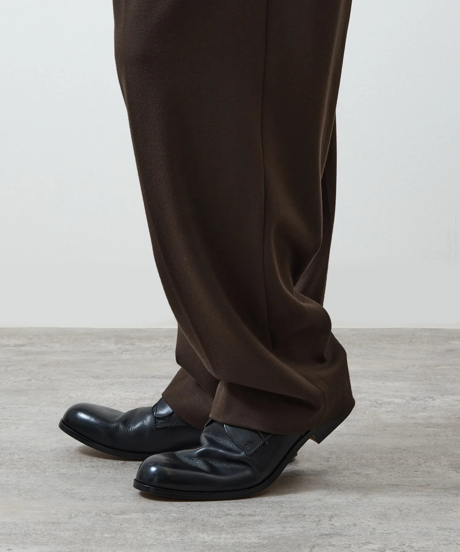 Мужские туфли Derby Plain Toe из натуральной кожи PADRONE PU7358-2001 серые — фото 4