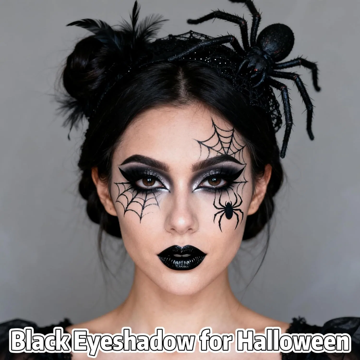 Палетка теней для век Smokey Eyes, 9 цветов, Yeweian, черный — фото 2