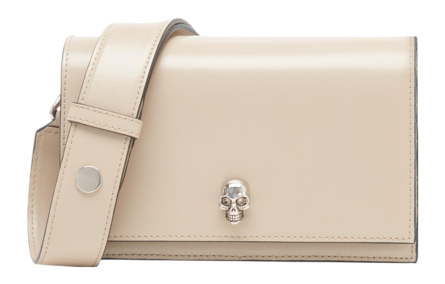 

Alexander McQueen Сумка через плечо Skull Cow из кожи, женская кроссбоди Camel