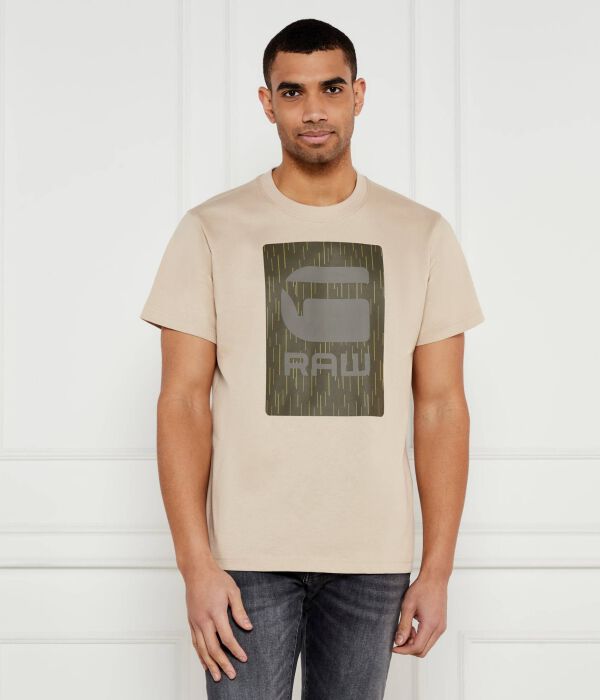 

Футболка с изображением коробки для бургеров Loose fit G-Star Raw, желтый