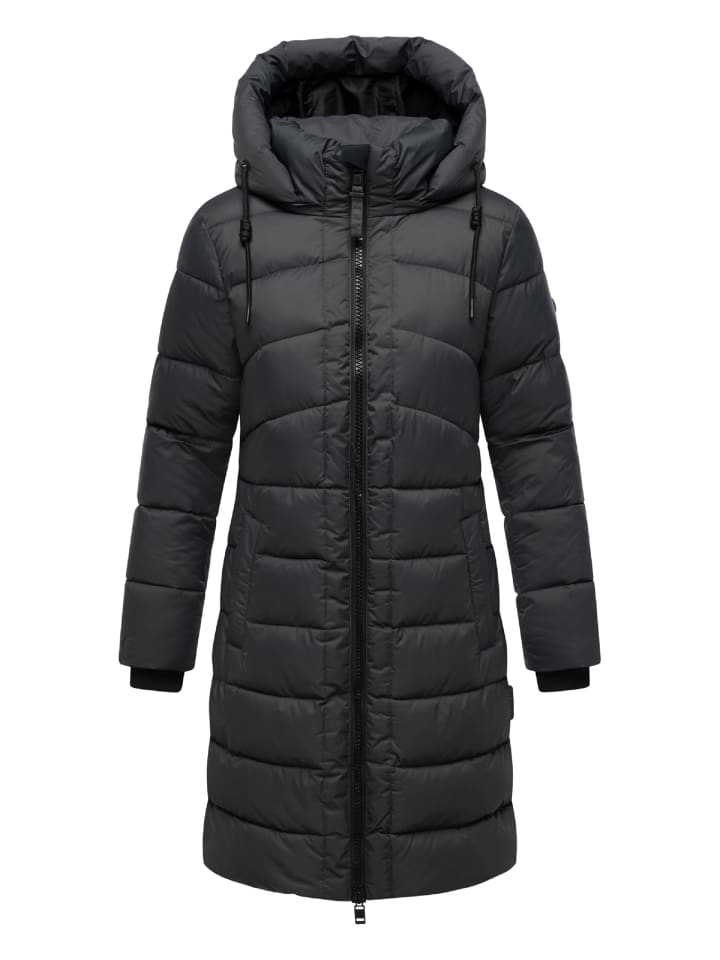 

Стеганое пальто Kaltnäschen 16 антрацитового цвета Marikoo