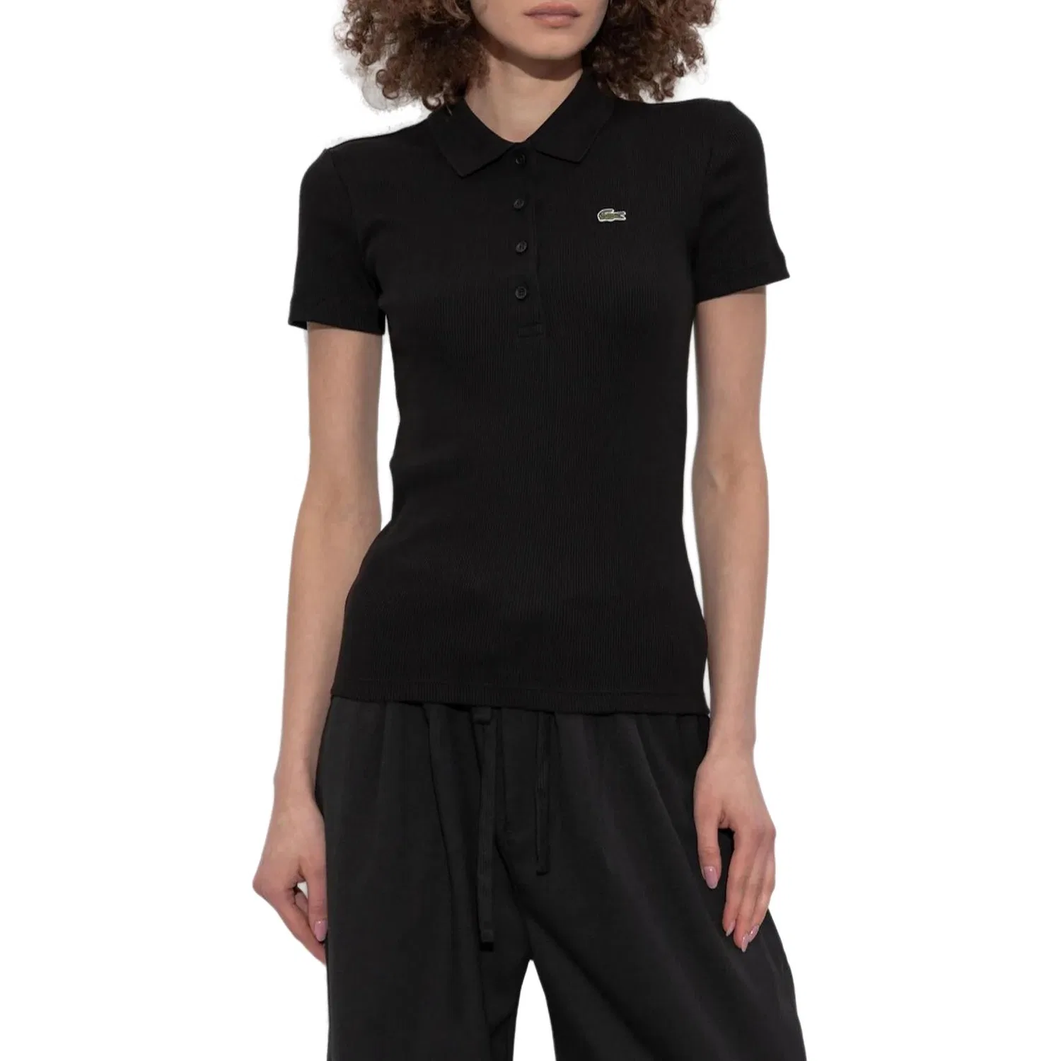 Поло LACOSTE с логотипом, White — фото 4