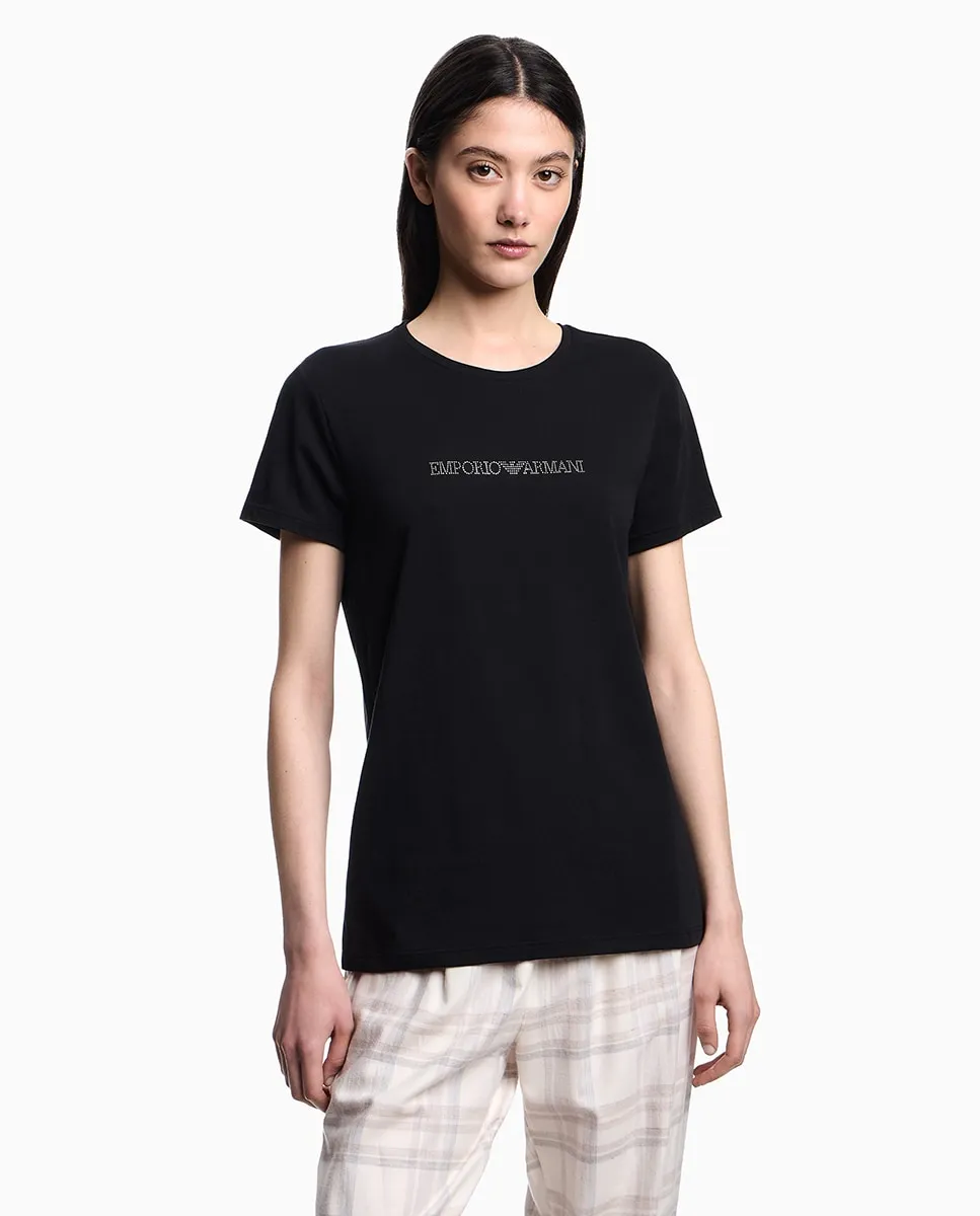 

Базовая хлопковая футболка «Essential Cotton» Armani, черный