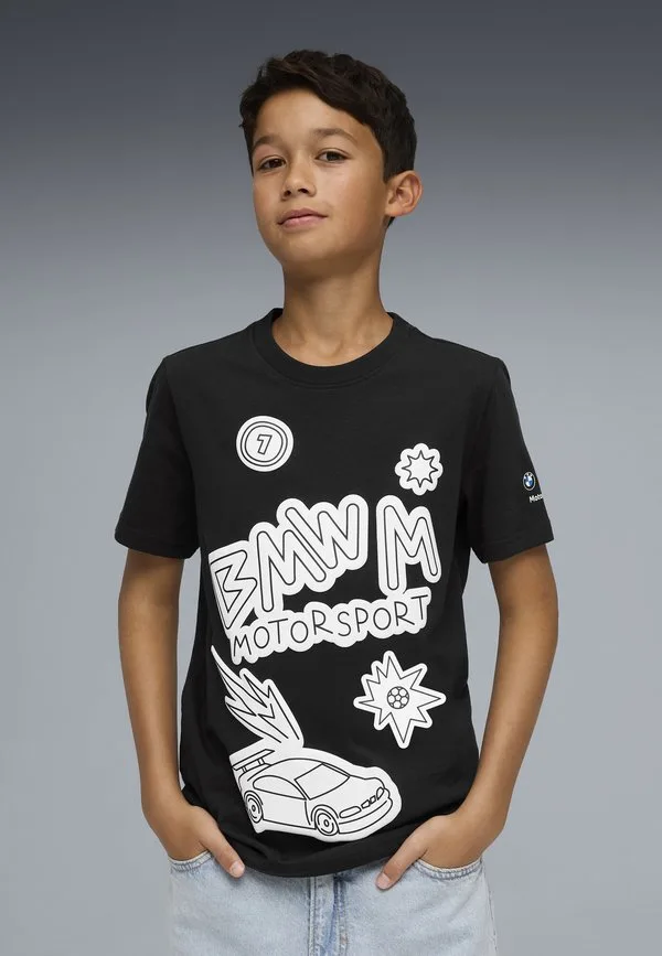 Футболка с принтом bmw m motorsport sportswear Puma, Black — фото 2
