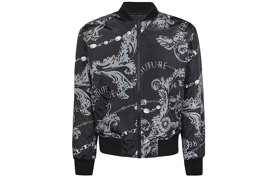 

VERSACE JEANS COUTURE Бомбер с барочным принтом, Black