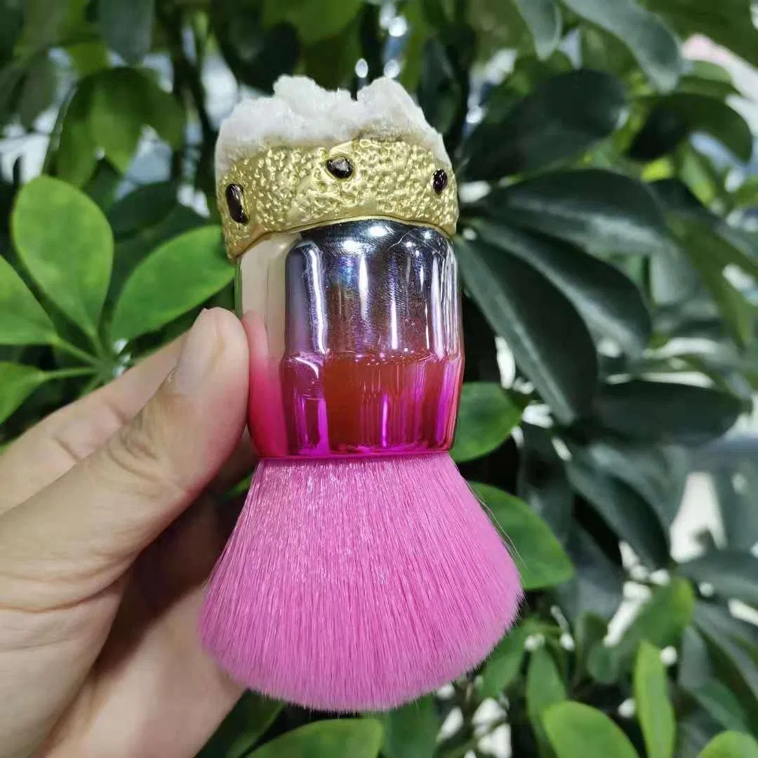 Кисть для румян с кристаллом LiuliuBull, синяя — фото 4