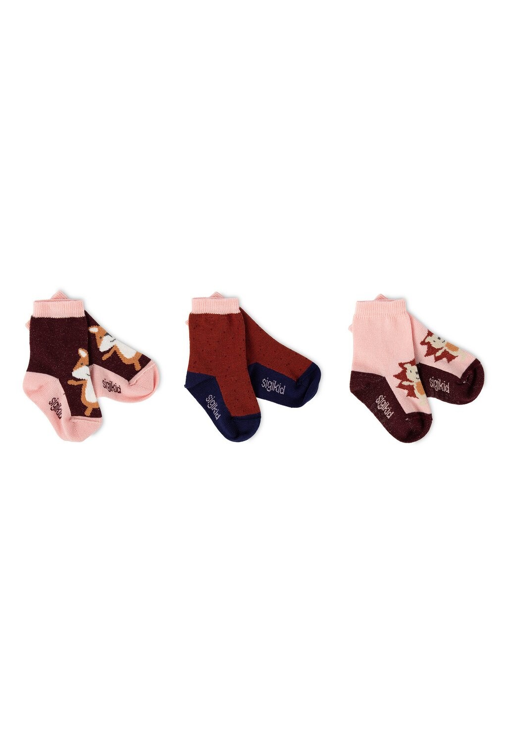 

Носки SET 3ER AUTUMN-FOREST sigikid, цвет rot rosa