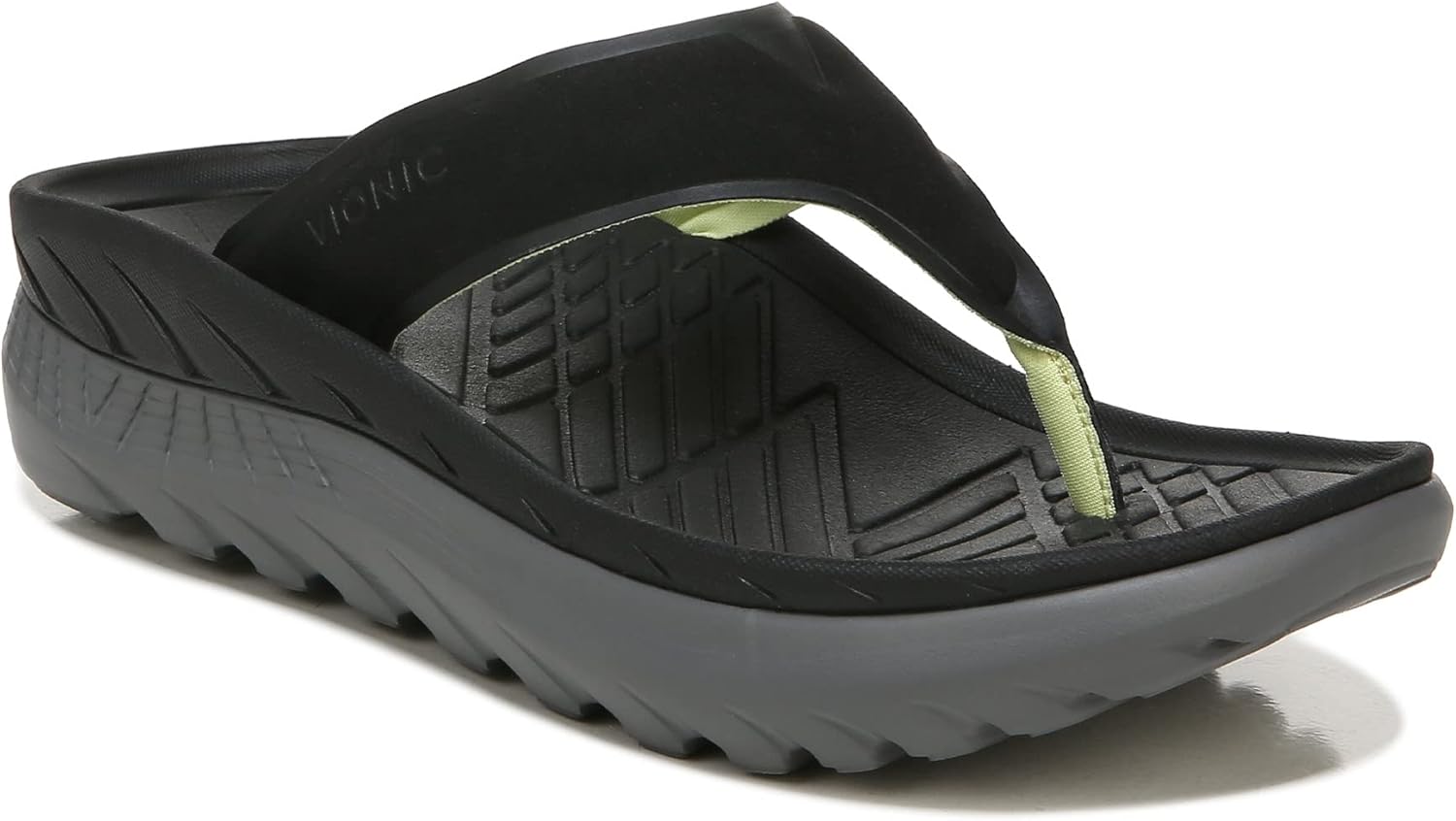 

Сандалии Vionic All Gender Blissful Restore для восстановления - поддерживающие шлепанцы с тремя зонами комфорта и ортопедической стелькой, с поддержкой свода стопы, восстановительные сандалии для женщин и мужчин, черный/угольный