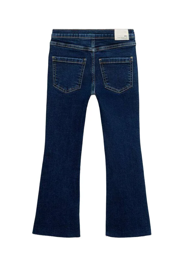 Детские расклешенные джинсы Mango Kids, Dark Blue — фото 3
