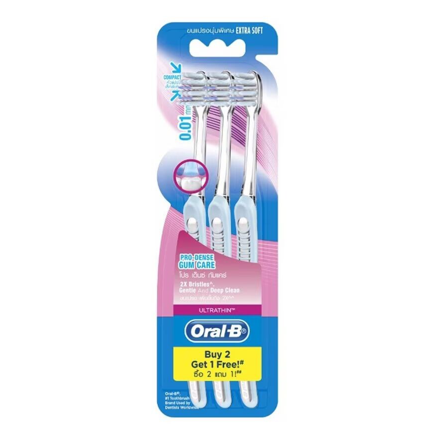 

Oral B Зубная щетка Oral-B Ultrathin Pro Dense Gum Care Pack, 3 шт, Blue