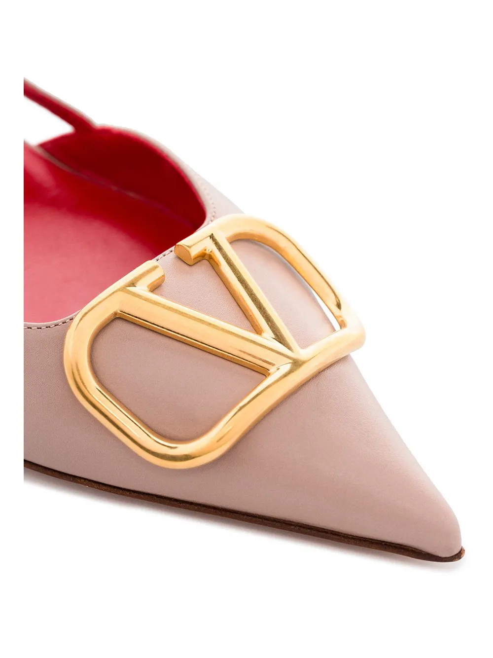 Туфли с ремешком на пятке и логотипом VLogo Signature VALENTINO GARAVANI, нейтральный — фото 4