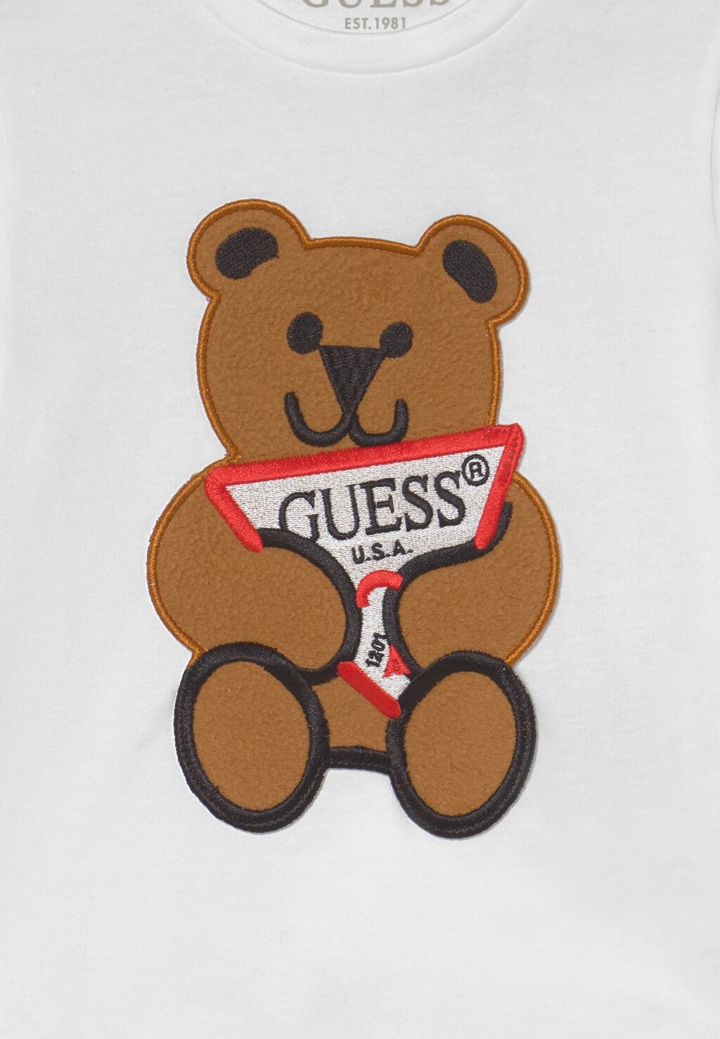Футболка с длинным рукавом Core Guess, цвет true white — фото 3