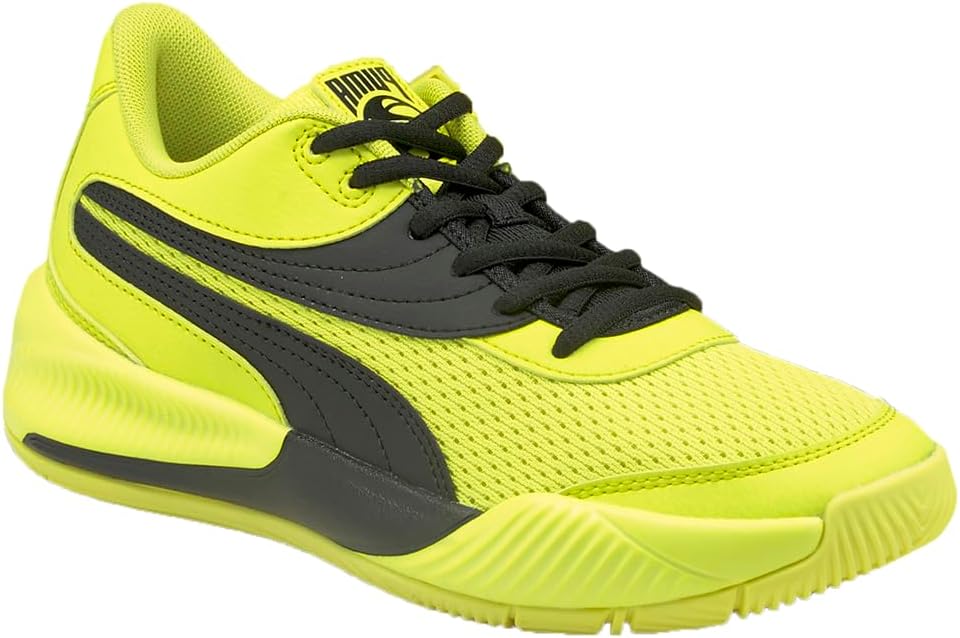 Баскетбольные кроссовки Puma Triple, High Risk, красно-черные, размер 6,5 US, унисекс, для детей старшего возраста, желтый — фото 3