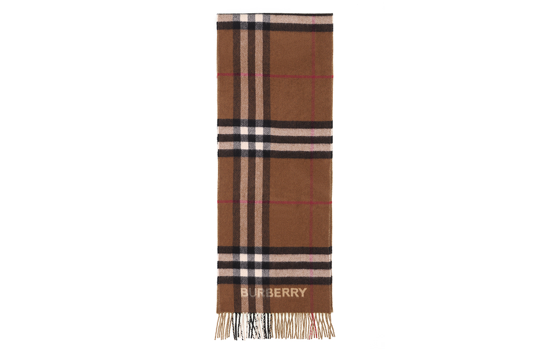 

Двухцветный клетчатый кашемировый шарф Burberry
