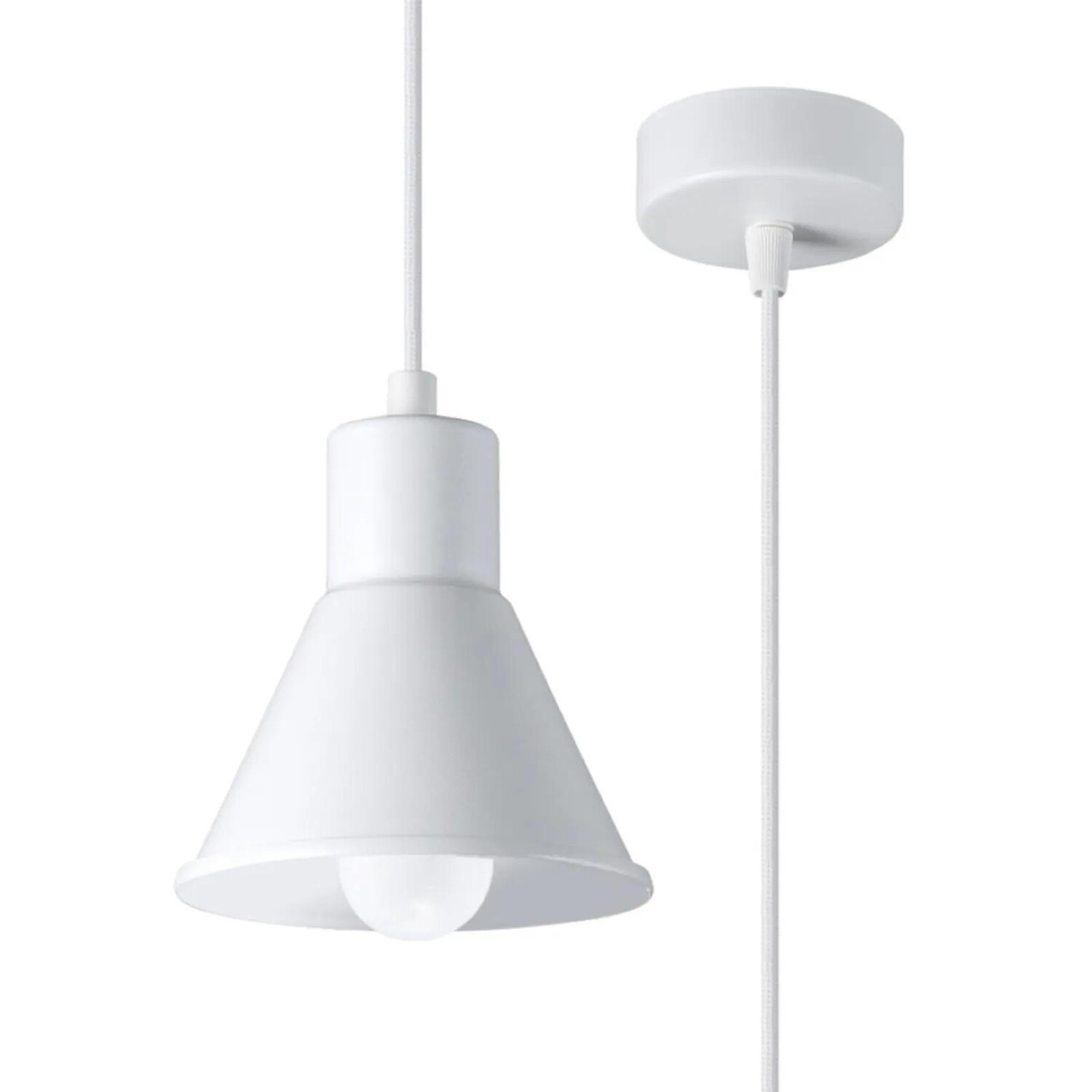 

Подвесная лампа famlights, 7x7x120 см, белый