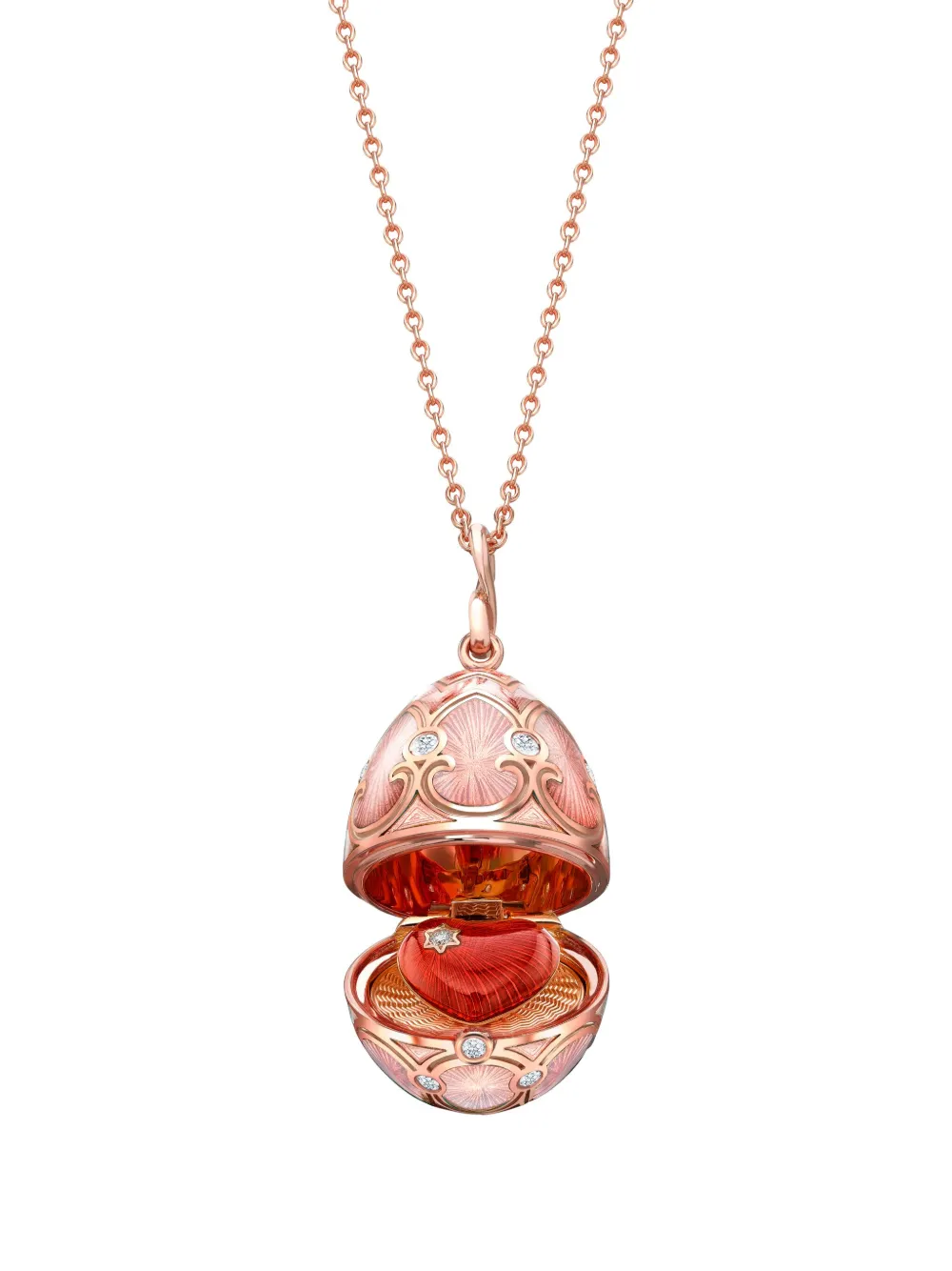 

Колье Heritage из розового золота с бриллиантами FABERGÉ, розовый