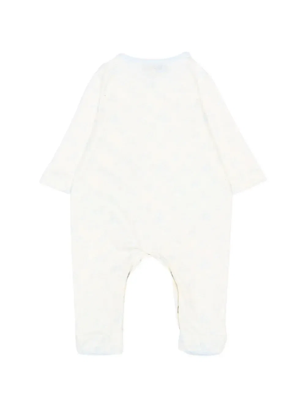 Комплект с принтом: бодик и шапочка Trussardi Junior, бежевый — фото 3