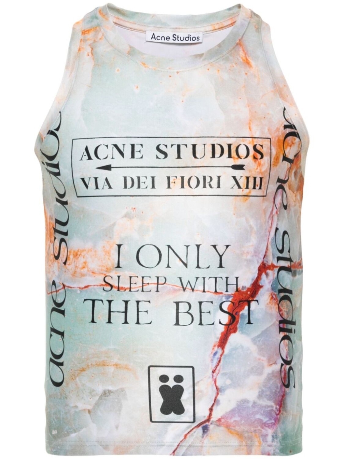 

Acne Studios топ с принтом, зеленый