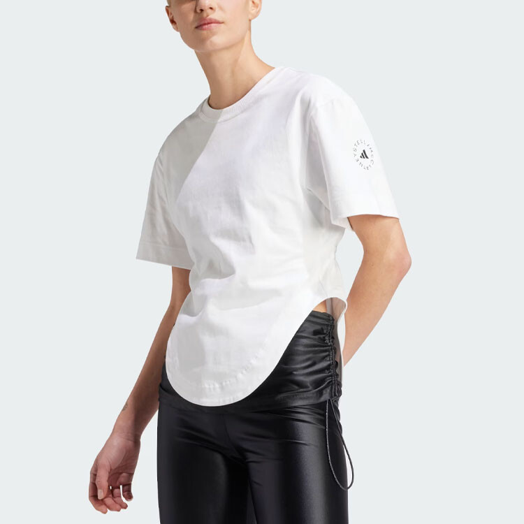 Футболка из органического хлопка с логотипом Stella McCartney Adidas — фото 4