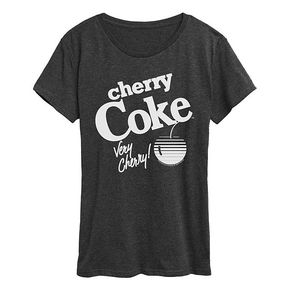 

Футболка Women's cherry coke very cherry! Licensed Character, Heather Charcoal