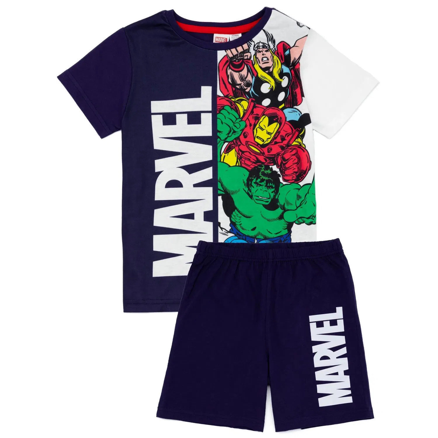 Пижама детская с супергероями Marvel Disney, синий