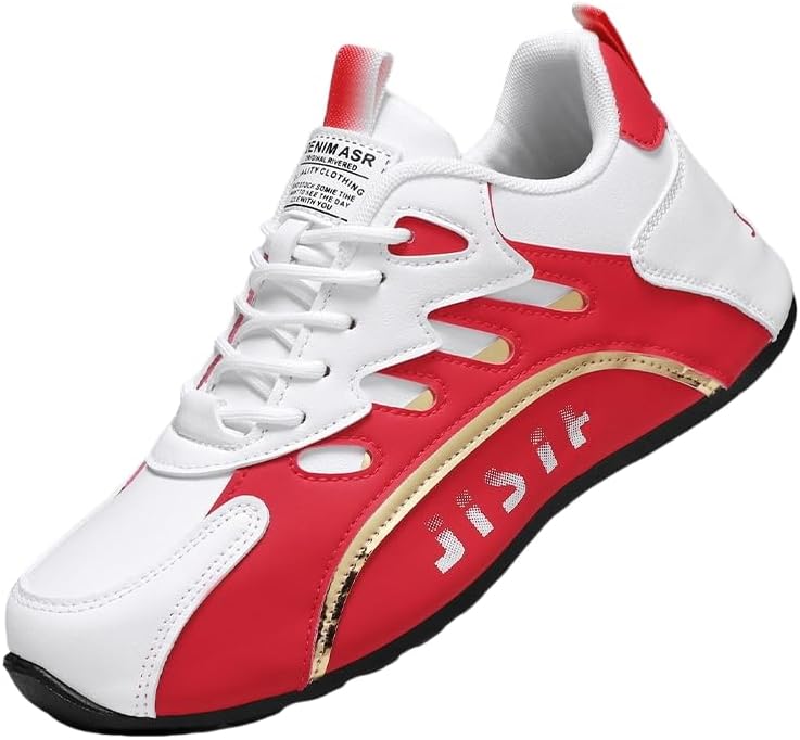 

Мужские кроссовки большого размера ярких цветов - дышащие легкие повседневные беговые туфли Fusecottc, красный