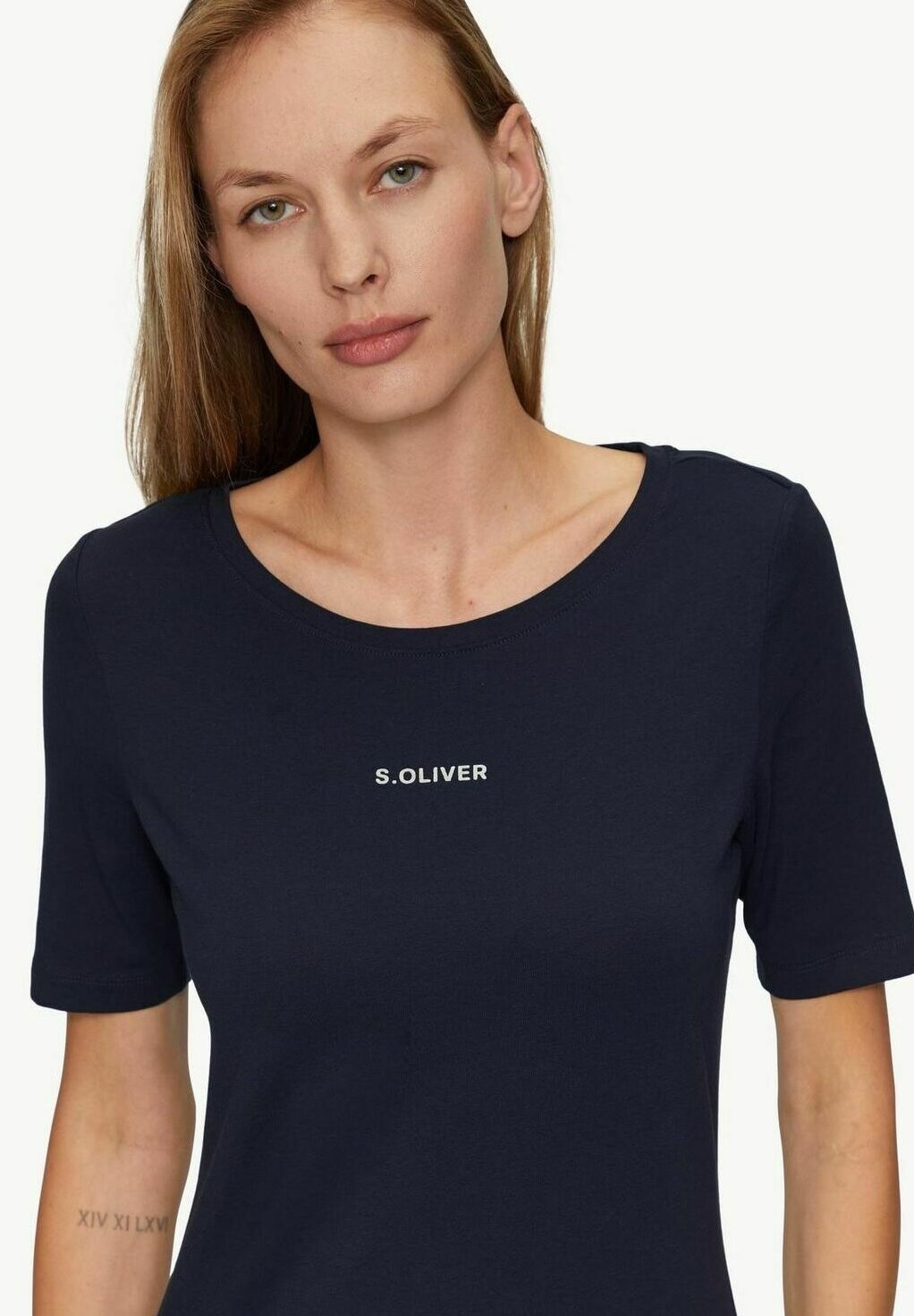 

Базовая футболка KURZARM | 2ER PACK s.Oliver, цвет Mottled Dark Blue