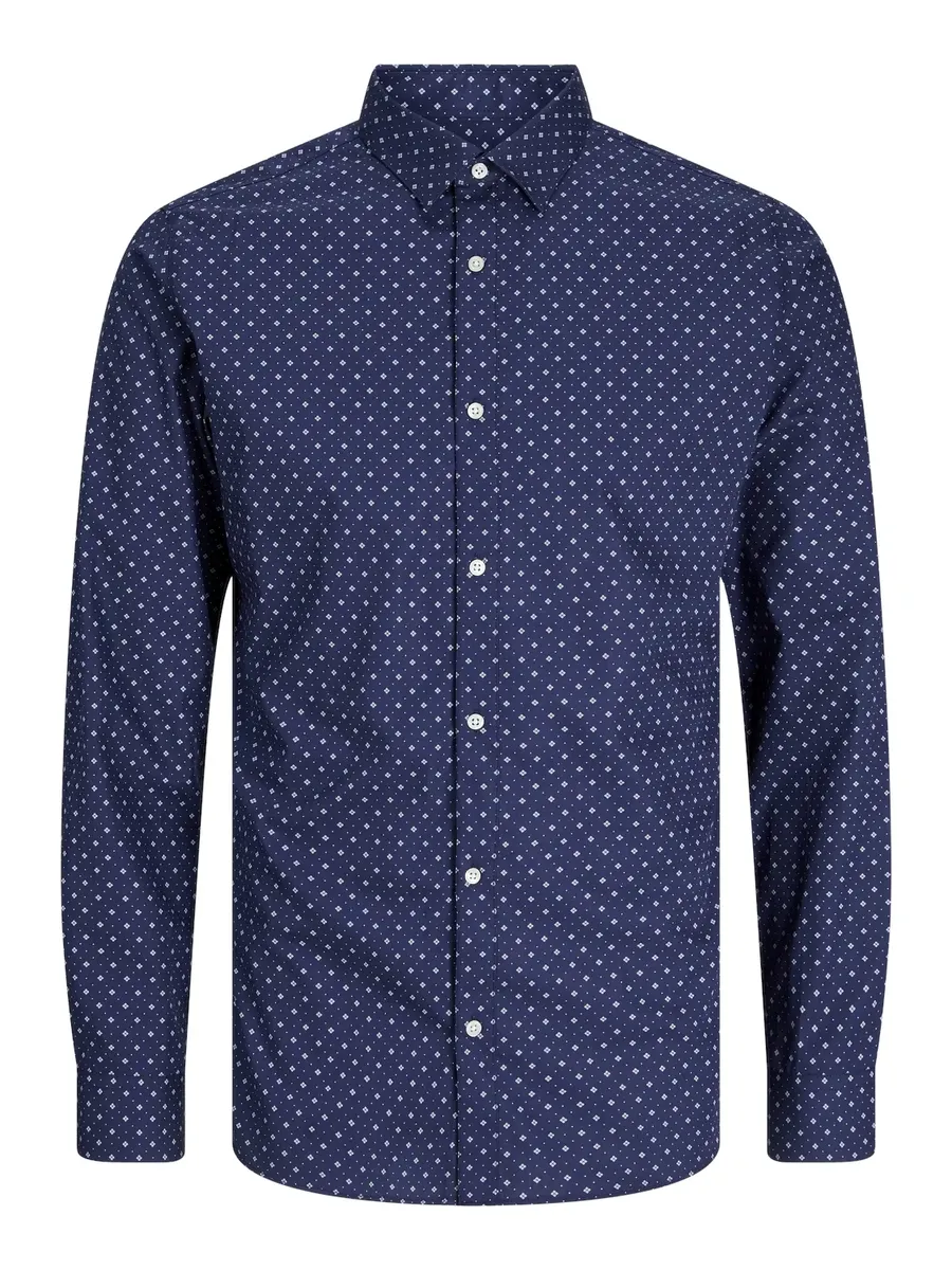 

Детская рубашка с длинными рукавами Jack & Jones "JJJOE PRINT SHIRT LS AW24 JNR" Jack & Jones Junior, синий