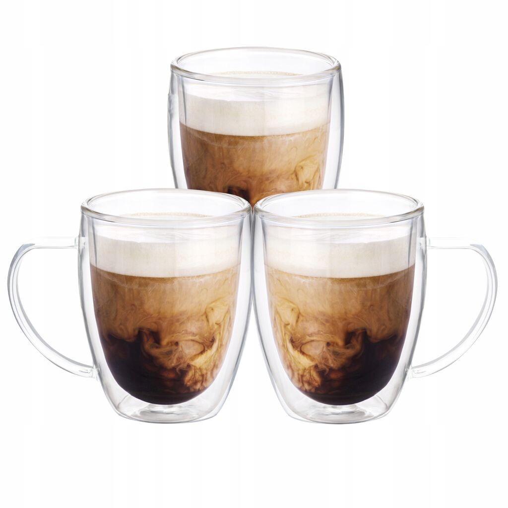 

Набор термостаканов Wessper Latte Macchiato с двойным дном, 3 x 350 мл
