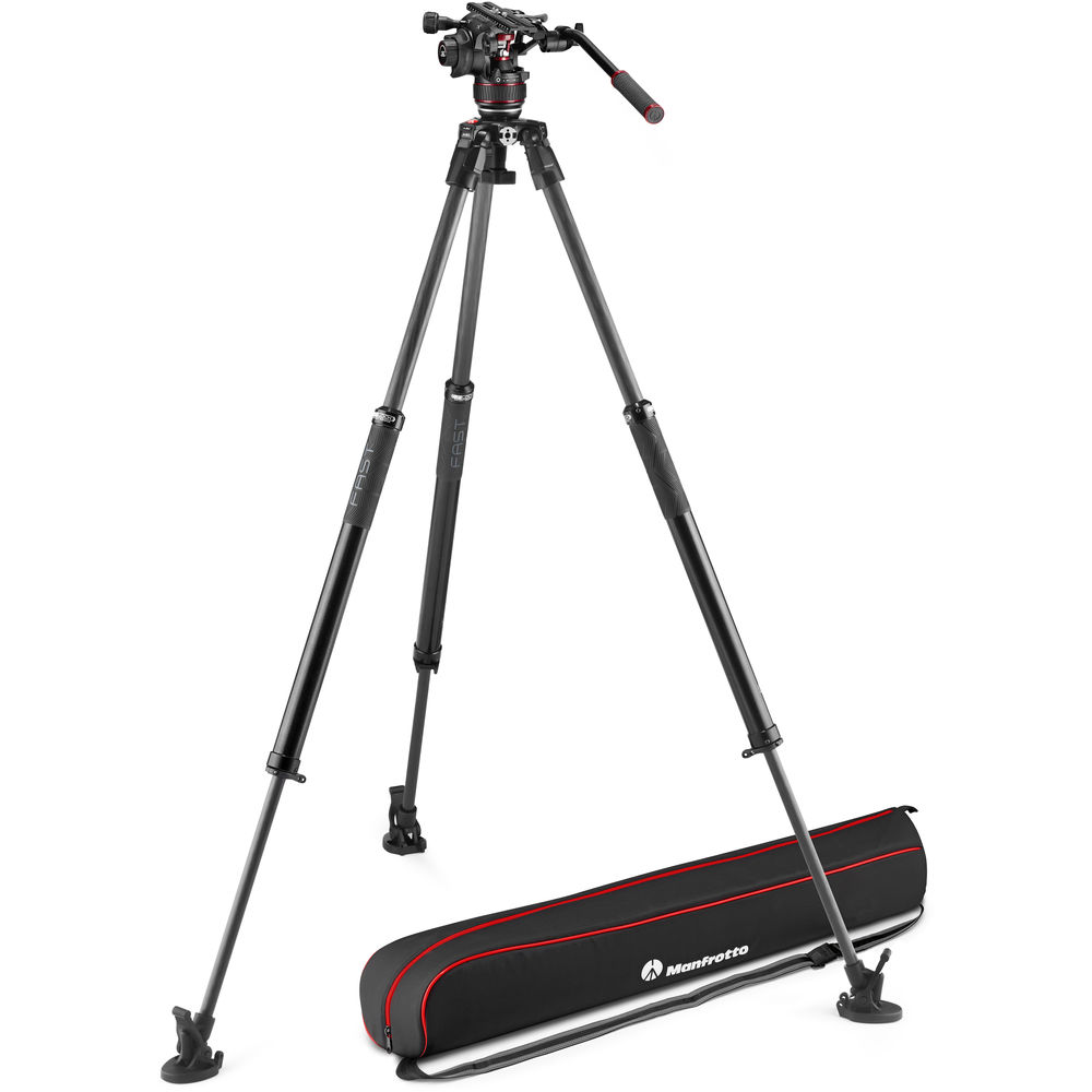 

Жидкостная головка Manfrotto Nitrotech 612 со штативом 635 FAST Single Leg из углеродного волокна