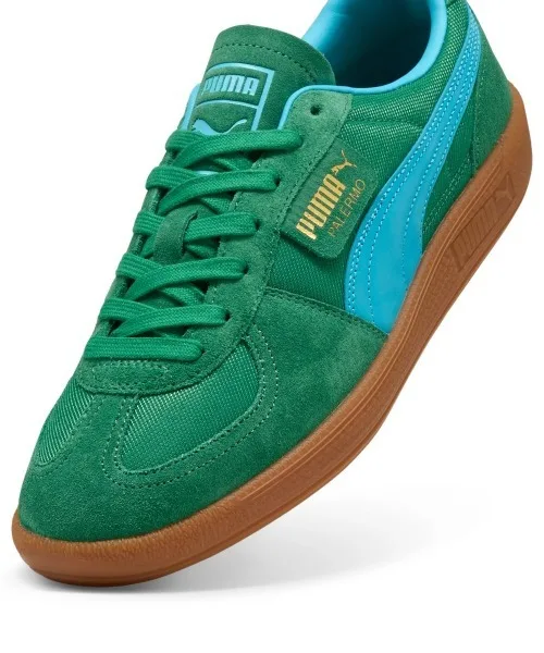 Мужские кроссовки PUMA Palermo Vintage с синими акцентами — фото 4